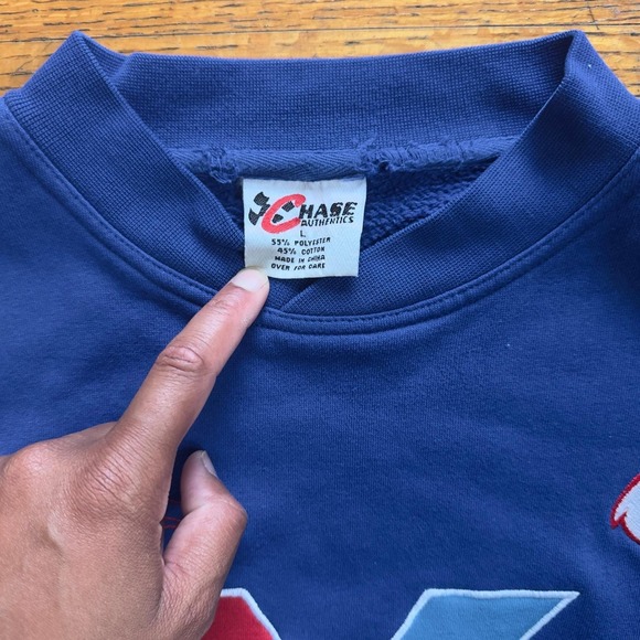 Vintage Chase Authentics Valvoline Racing Crewneck Sweatshirt Mens Large - Picture 2 of 8